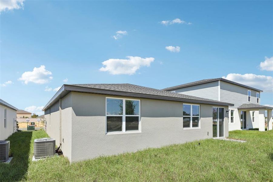 Exterior details and patio area of a home in Crosswinds - Signature Series, Haines City (Image 25).