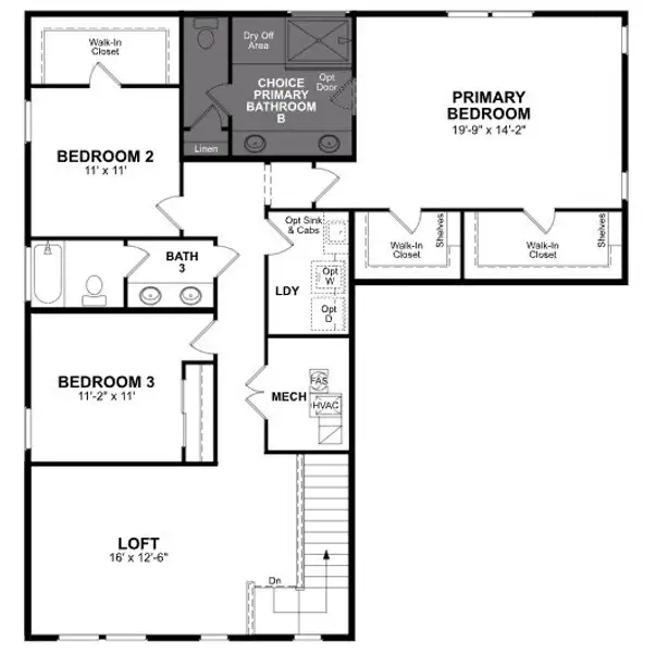 2D floor plan layout of this home in Sanctuary, Phoenix, AZ (Image 4).