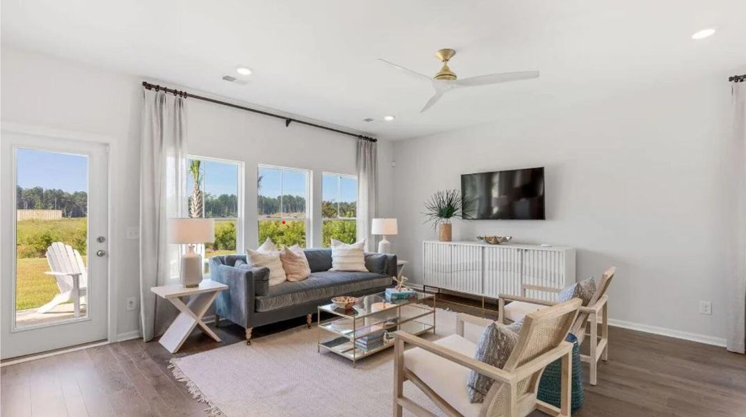 Furnished interior view inside a new home in Heron's Walk at Summers Corner: Carolina Collection, Summerville (Image 9). Furnished interior view inside a new home in Heron's Walk at Summers Corner: Carolina Collection, Summerville (Image 9).