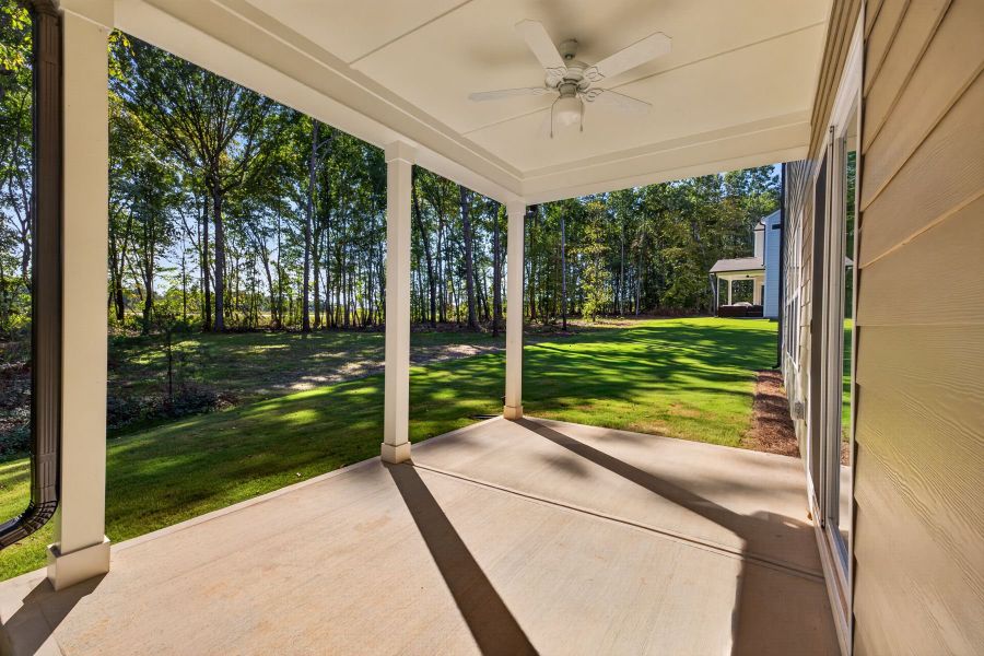 Exterior details and patio area of a home in Heritage Hall, Statesville (Image 3).