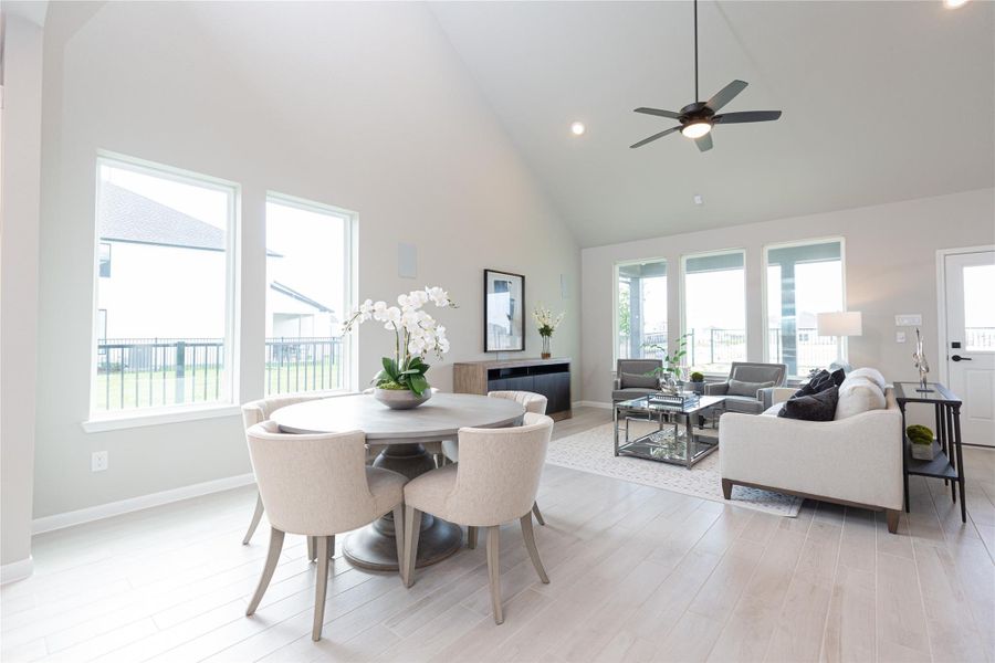 Furnished interior view inside a new home in , Conroe (Image 23).