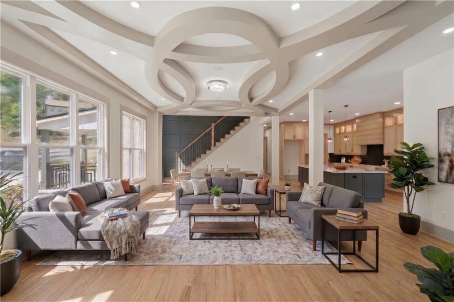 Furnished interior view inside a new home in , Roswell (Image 34).