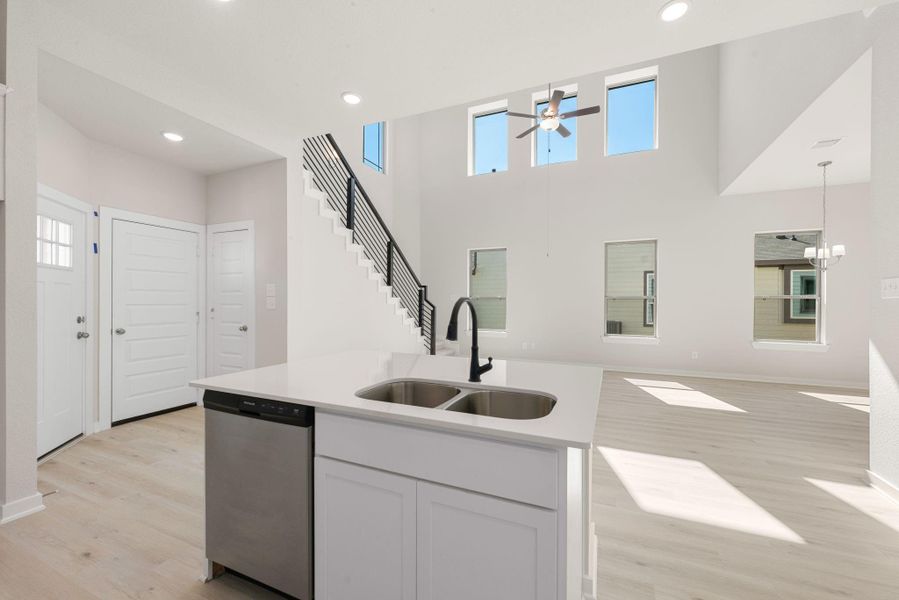 Furnished interior view inside a new home in Lexington Heights, Willis (Image 9).