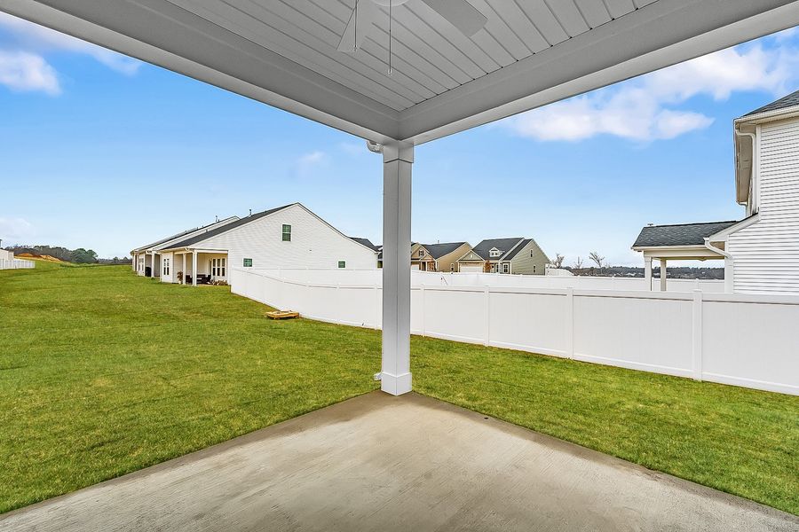 Exterior details and patio area of a home in Fieldstone, Lexington (Image 4).