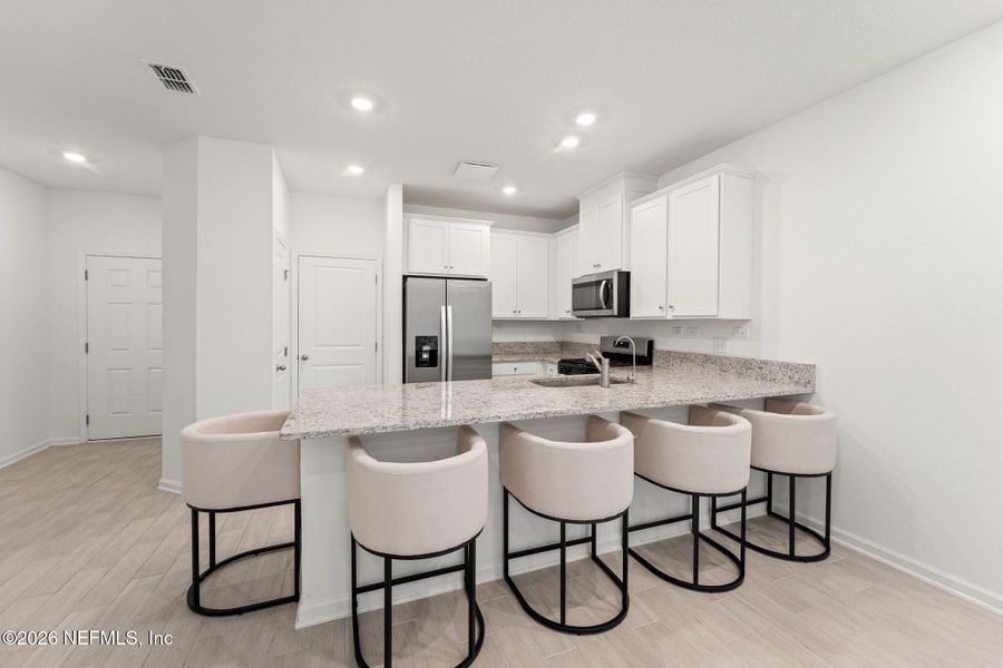 Furnished interior view inside a new home in , Jacksonville (Image 18). Furnished interior view inside a new home in , Jacksonville (Image 18).
