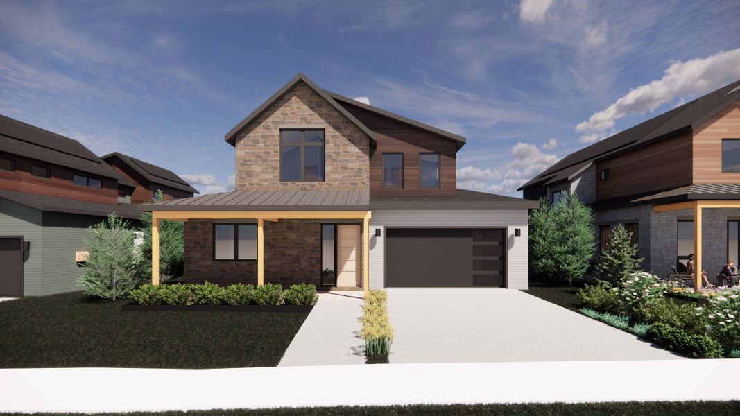 Exterior Color Palette 3:The Larkspur in Exterior Color Palette 3 - a bold, contemporary palette that highlights its striking lines. Exterior Color Palette 3:The Larkspur in Exterior Color Palette 3 - a bold, contemporary palette that highlights its striking lines.