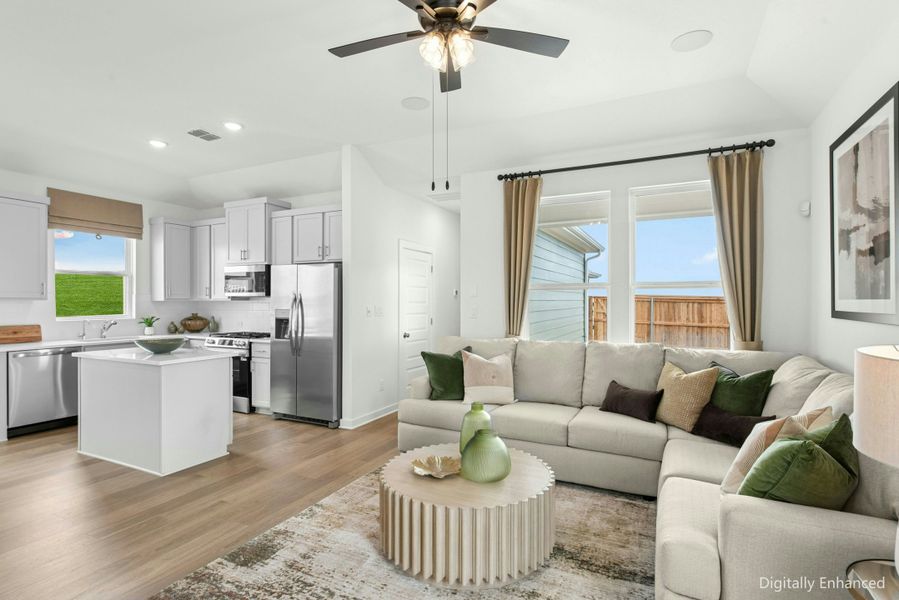 Representative furnished interior of a home built from the Bluebonnet by Scott Felder Homes in Mayfair, New Braunfels (Image 11). Representative furnished interior of a home built from the Bluebonnet by Scott Felder Homes in Mayfair, New Braunfels (Image 11).