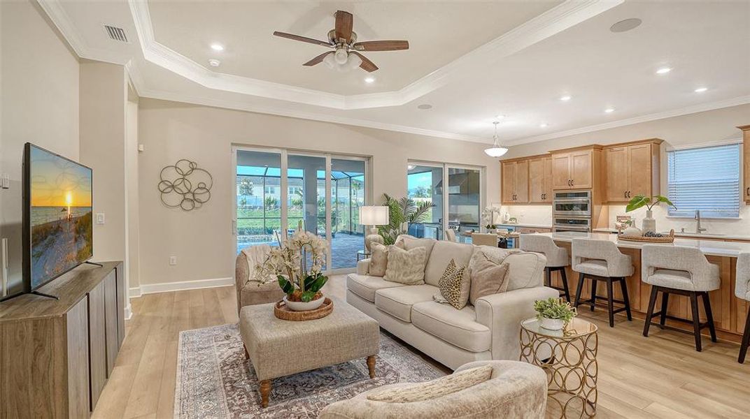 Furnished interior view inside a new home in Esplanade at Azario Lakewood Ranch, Lakewood Ranch (Image 47).