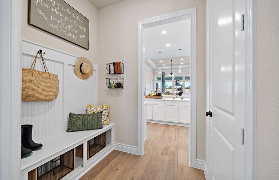 Representative furnished interior of a home built from the 3546 by Ravenna Homes in Artavia 70′, Conroe (Image 10).