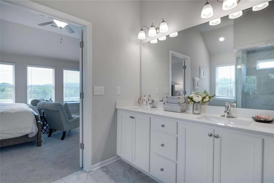 Furnished interior view inside a new home in Kingsmere Estates, Loganville (Image 16).