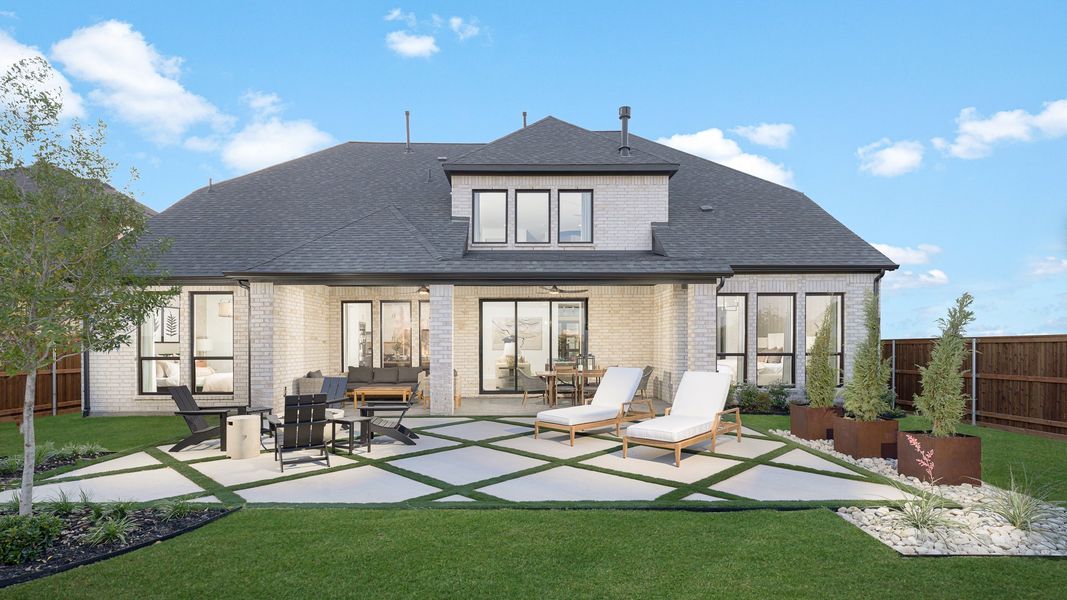 Representative exterior details of a home built from the 3791W by Perry Homes in Briarley, Montgomery (Image 3).