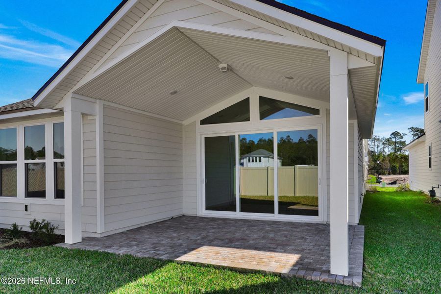 Exterior details and patio area of a home in Seabrook Village at Seabrook, Ponte Vedra (Image 4).