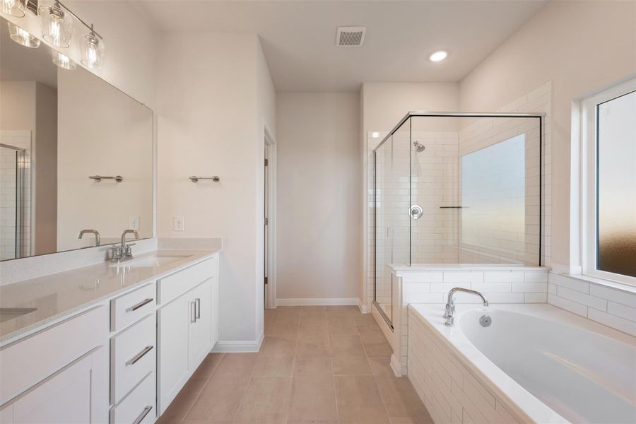 Furnished interior view inside a new home in Patterson Ranch, Georgetown (Image 13). Furnished interior view inside a new home in Patterson Ranch, Georgetown (Image 13).