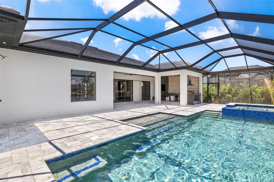 Exterior details and patio area of a home in , Cape Coral (Image 31). Exterior details and patio area of a home in , Cape Coral (Image 31).