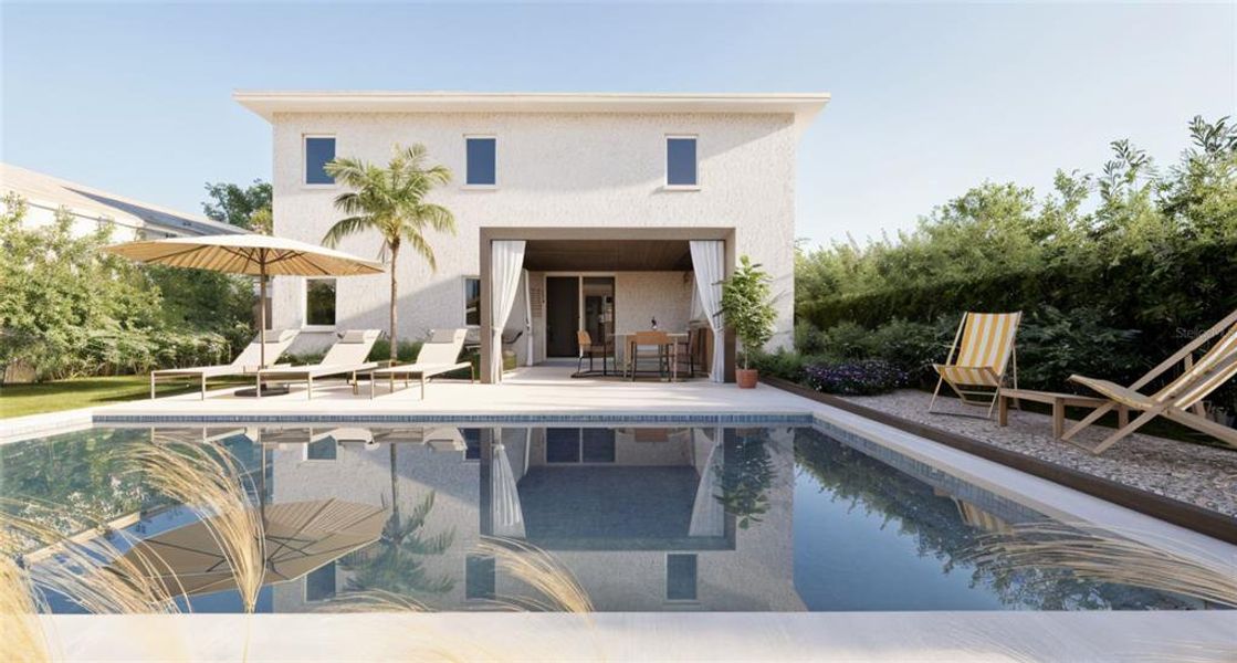 Exterior details and patio area of a home in , Lady Lake (Image 3).