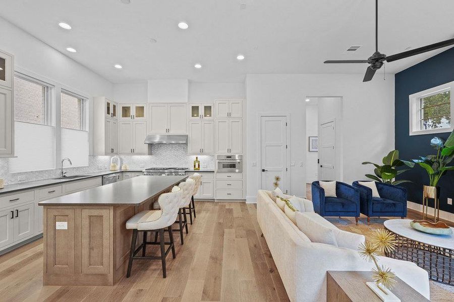 Oversized kitchen island