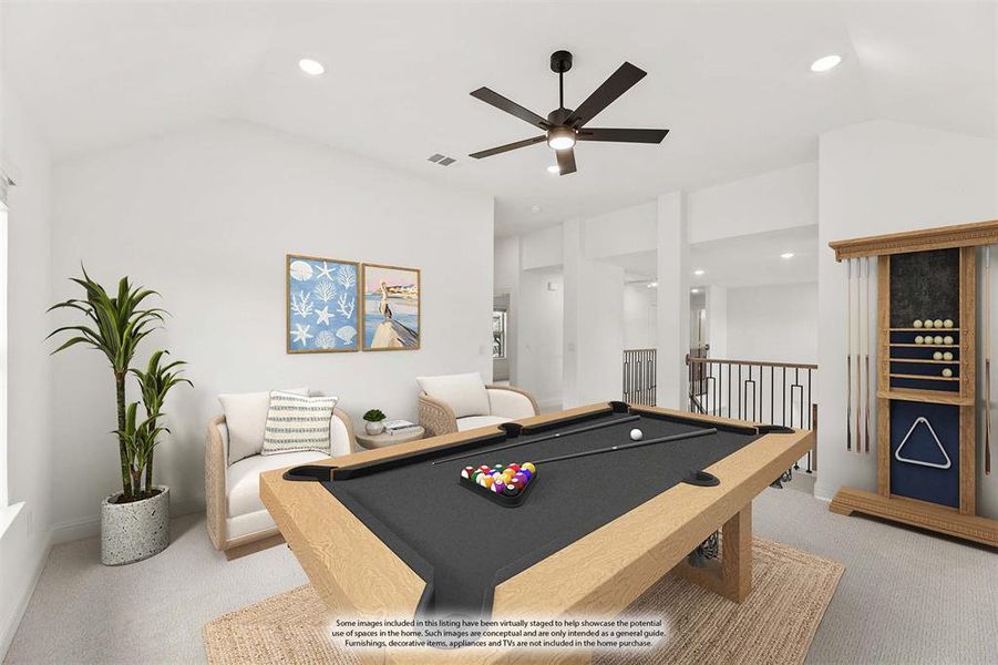 Furnished interior view inside a new home in Painted Tree, McKinney (Image 14).