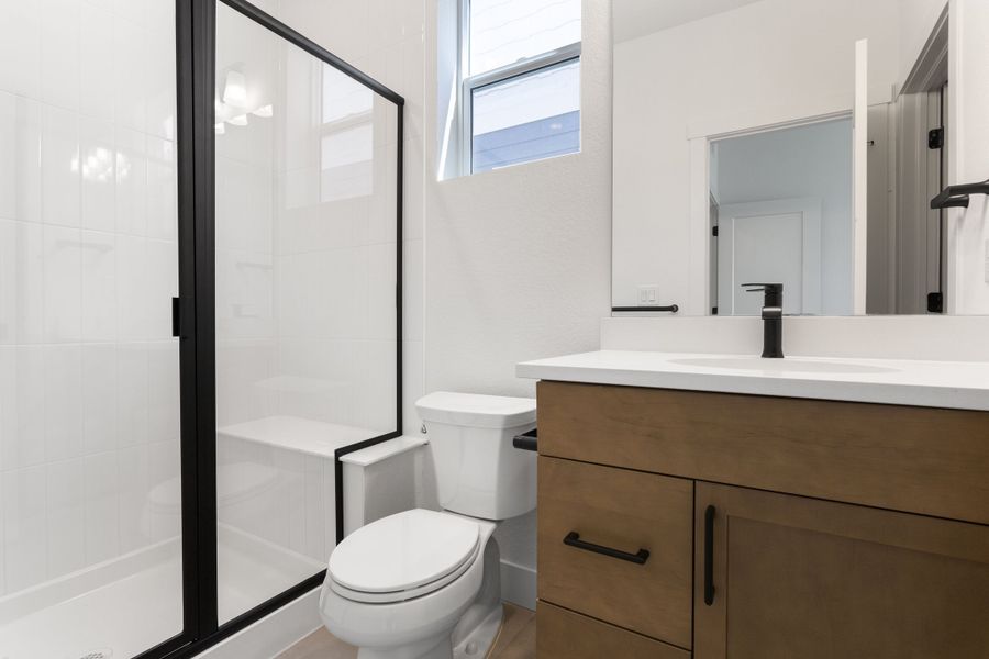 Representative furnished interior of a home built from the Journey Series - Varra by Brightland Homes in Dillon Pointe - Skyview, Broomfield (Image 16).