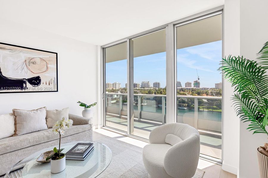 Furnished interior view inside a new home in , Bay Harbor Islands (Image 15).