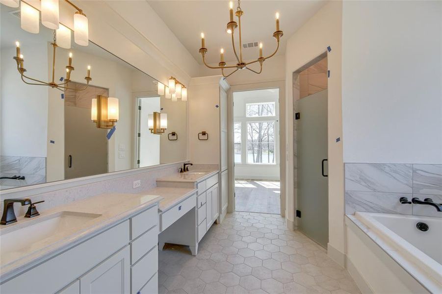 Furnished interior view inside a new home in , Ennis (Image 12).