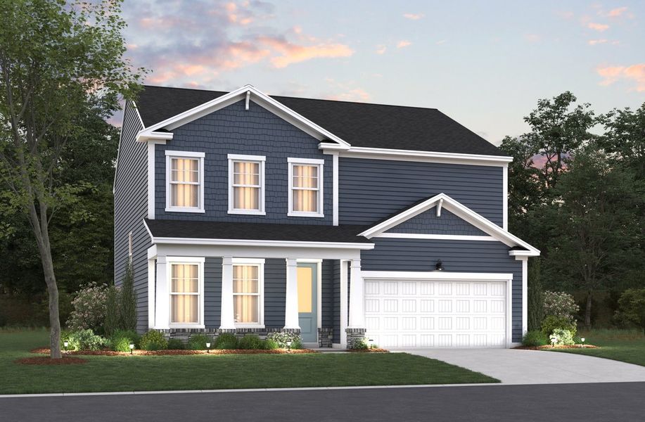 Representative exterior photo of a completed home built from the Ivy by Beazer Homes in The Oaks, Goose Creek, SC (Image 2).