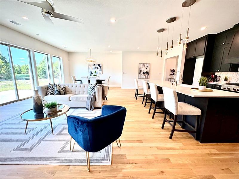 Furnished interior view inside a new home in , Heath (Image 19).