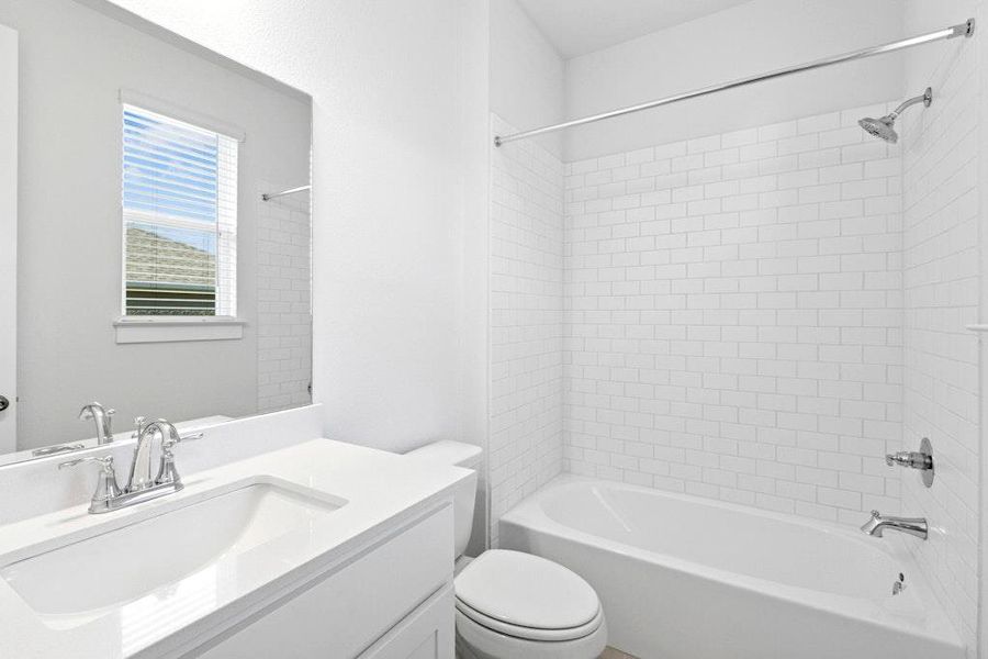 Furnished interior view inside a new home in The Colony, Bastrop (Image 4).