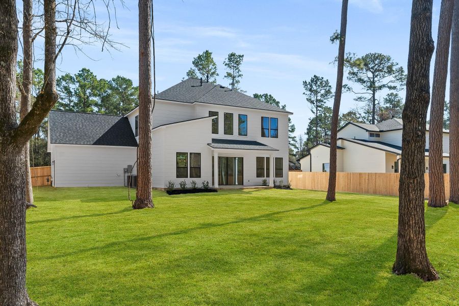 Exterior details and patio area of a home in , Magnolia (Image 26). Exterior details and patio area of a home in , Magnolia (Image 26).