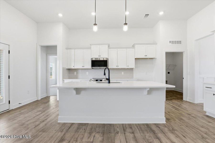 Furnished interior view inside a new home in Wood Creek Landing, Leland (Image 3). Furnished interior view inside a new home in Wood Creek Landing, Leland (Image 3).
