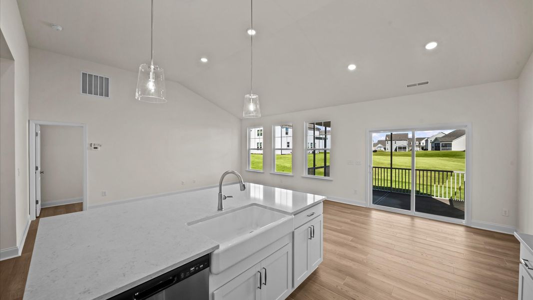 Representative furnished interior of a home built from the Greenwich by DRB Homes in Bellerose, Gibsonville (Image 14).