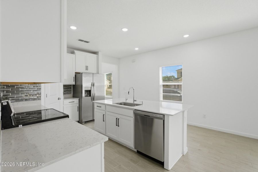 Furnished interior view inside a new home in , Jacksonville (Image 8). Furnished interior view inside a new home in , Jacksonville (Image 8).