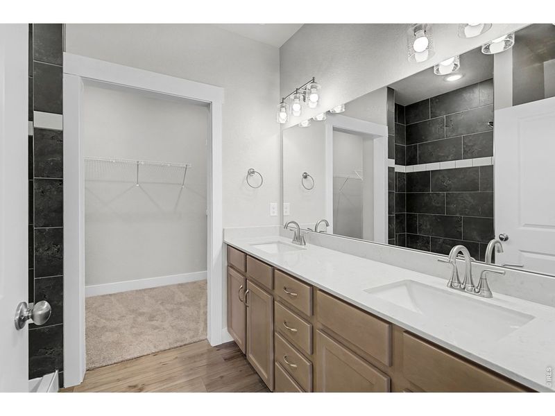 Furnished interior view inside a new home in Highlands at Fox Hill - The Flats, Longmont (Image 5).