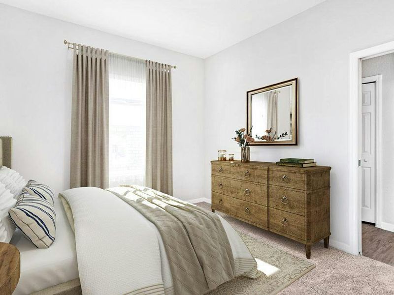 Bedroom 4 has a walk-in wardrobe and is accessed off a private hallway - Savannah by Highland Homes