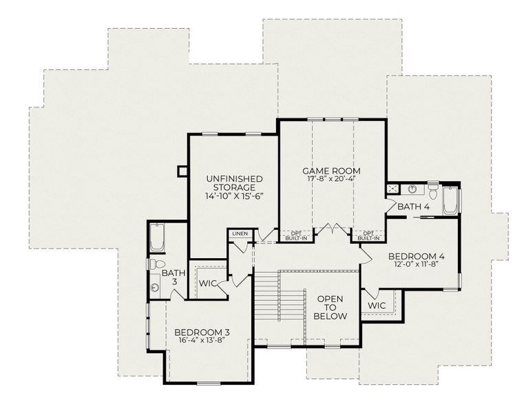 2D floor plan layout for the Nash by Homes by Dickerson in Corbett Landing, Pittsboro, NC (Image 3). 2D floor plan layout for the Nash by Homes by Dickerson in Corbett Landing, Pittsboro, NC (Image 3).