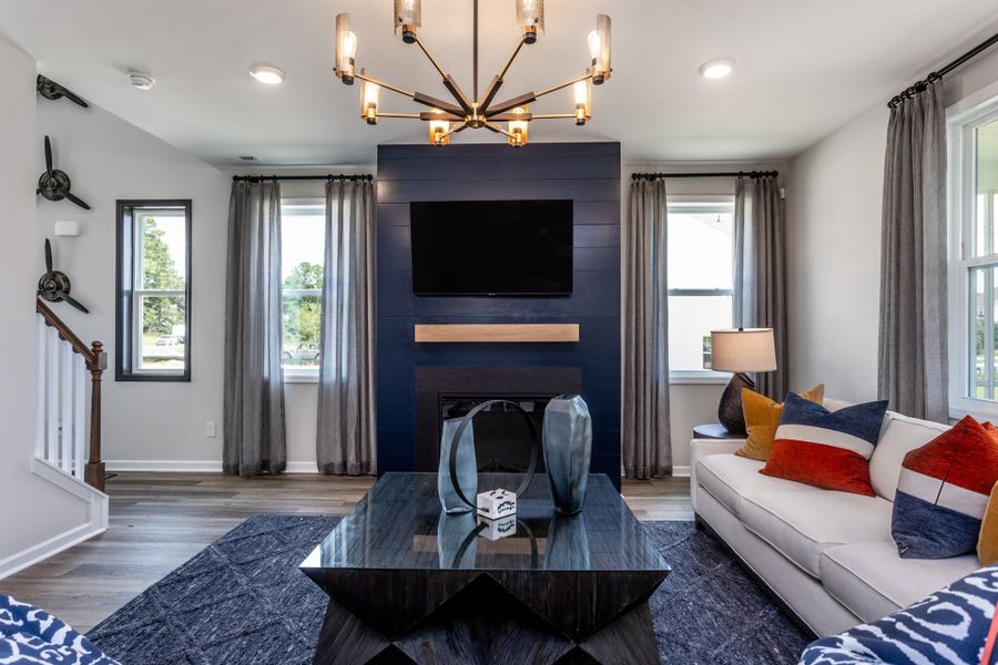 Representative furnished interior of a home built from the McKimmon by McKee Homes in Coventry Woods, Fayetteville (Image 5).