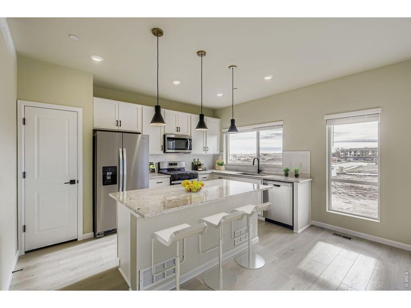 Furnished interior view inside a new home in Northfield, Fort Collins (Image 9). Furnished interior view inside a new home in Northfield, Fort Collins (Image 9).