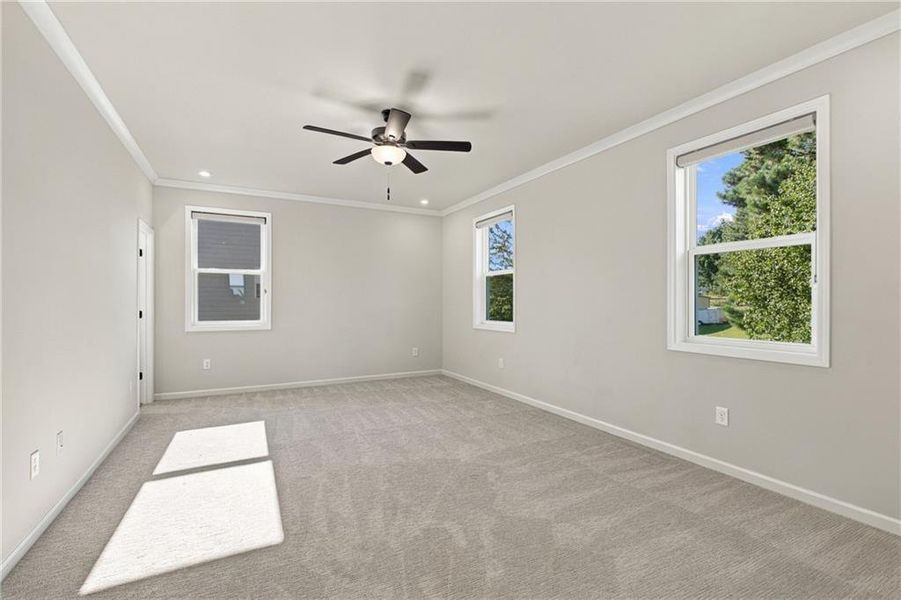 Spacious, unfurnished interior of a new home in The Paddocks at Doc Hughes, Buford (Image 51). Spacious, unfurnished interior of a new home in The Paddocks at Doc Hughes, Buford (Image 51).