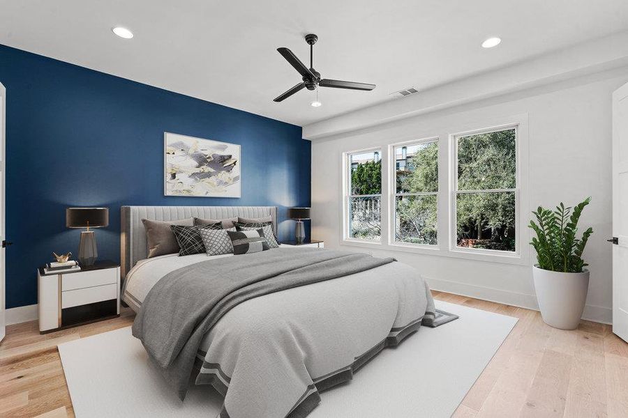 Furnished interior view inside a new home in Spyglass, Austin (Image 13).