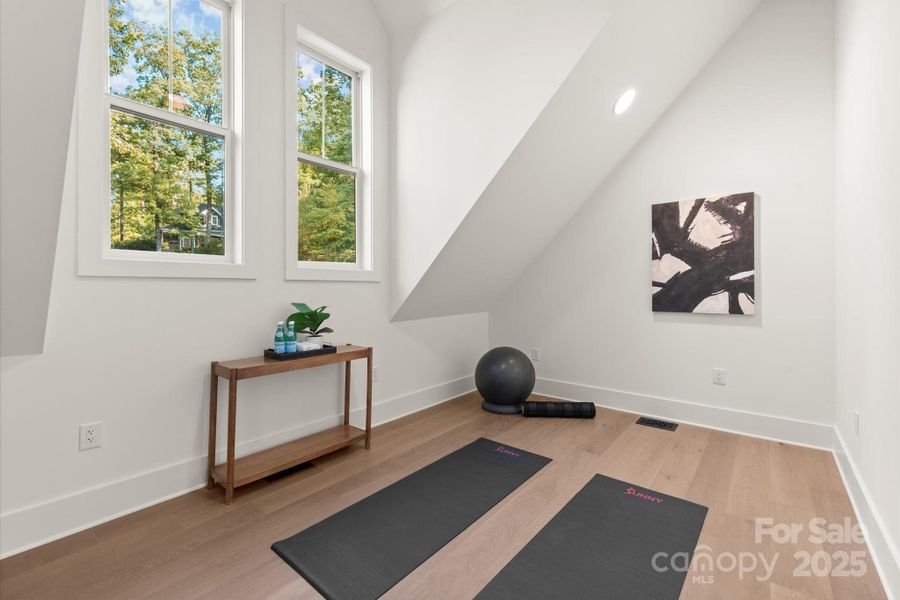 Furnished interior view inside a new home in , Cashiers (Image 37).
