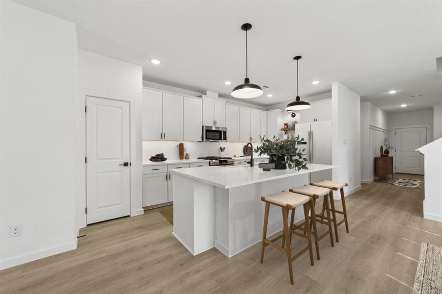 Furnished interior view inside a new home in Aspire at Noble Ridge, Howe (Image 6). Furnished interior view inside a new home in Aspire at Noble Ridge, Howe (Image 6).