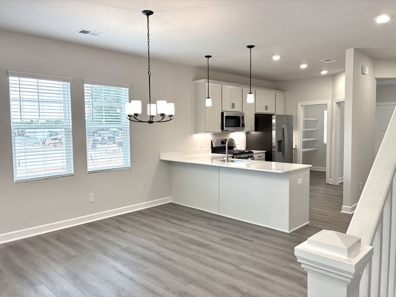 Furnished interior view inside a new home in Holly Ridge, Greenville (Image 7). Furnished interior view inside a new home in Holly Ridge, Greenville (Image 7).