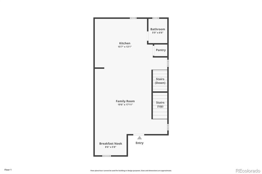 2D floor plan layout of this home in , Colorado Springs, CO (Image 5).