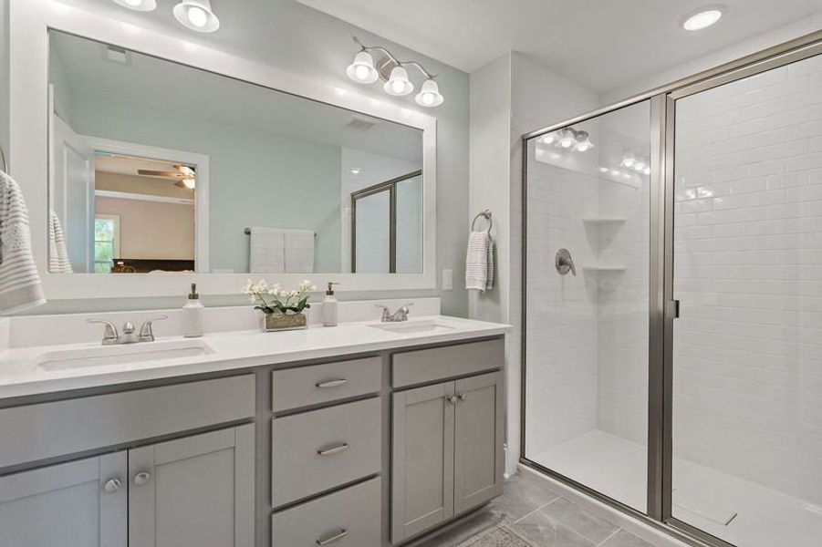 Furnished interior view inside a new home in Osprey Landing, Southport (Image 19).