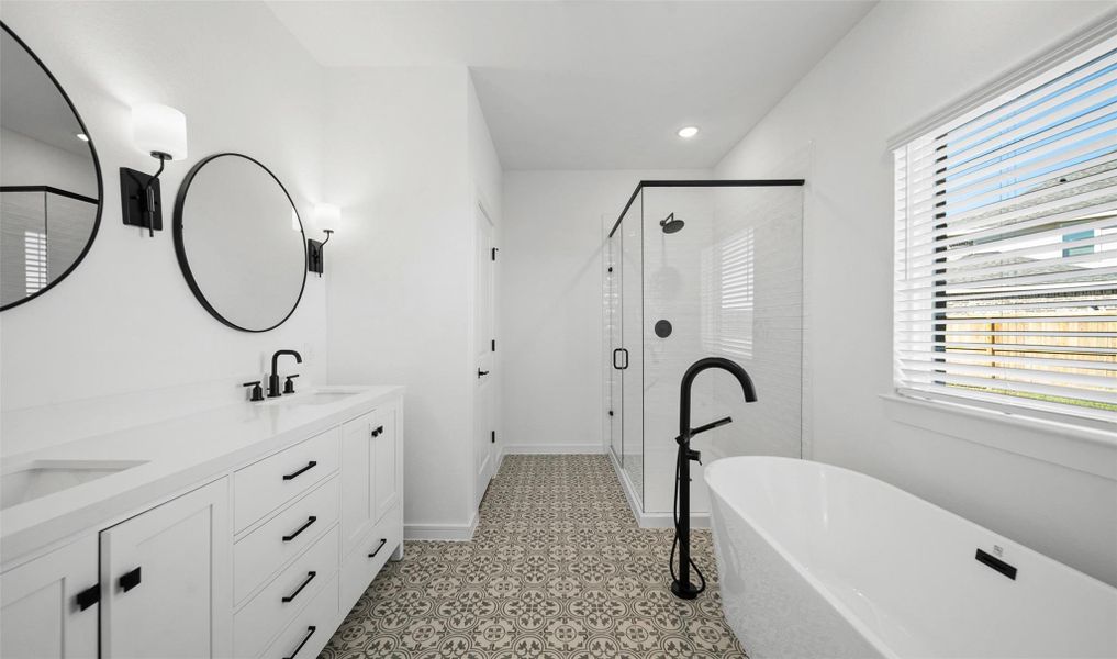 Serene primary bath (*Photo not of actual home and used for illustration purposes only.) Serene primary bath (*Photo not of actual home and used for illustration purposes only.)