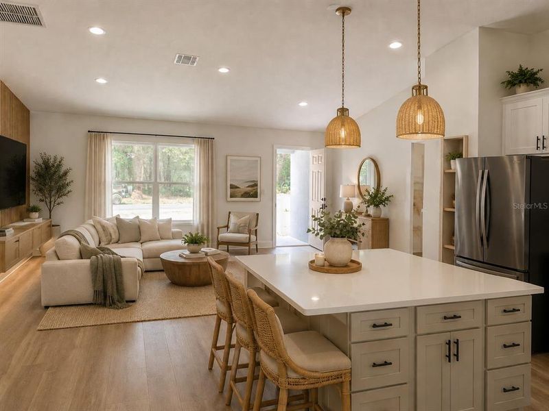 Furnished interior view inside a new home in , Citrus Springs (Image 8).