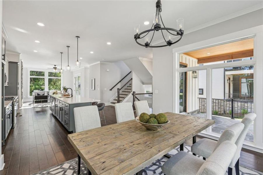 Furnished interior view inside a new home in , Atlanta (Image 9).