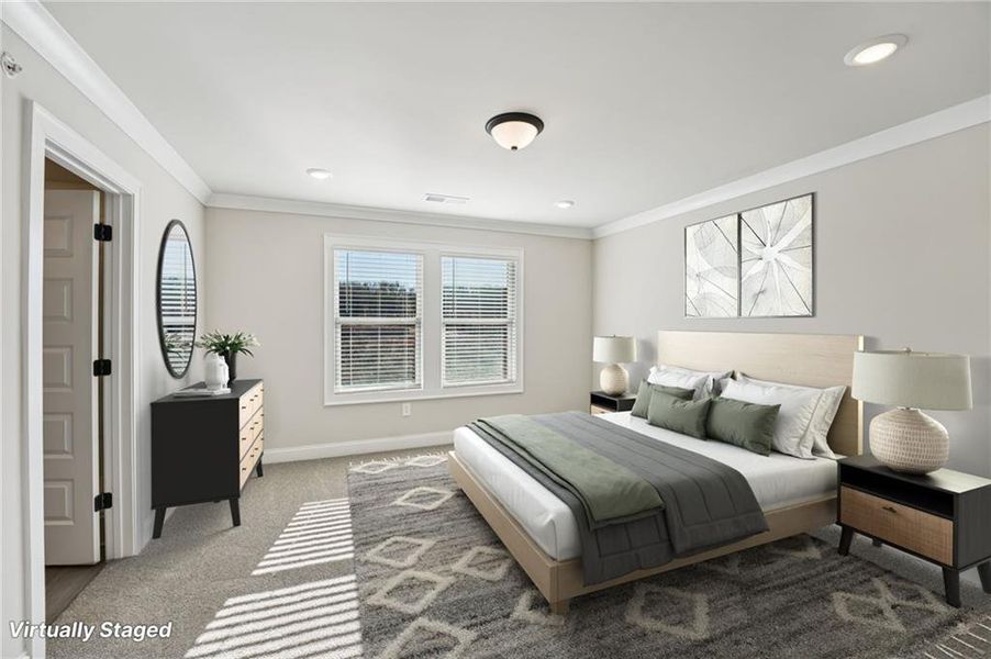 Furnished interior view inside a new home in , Cumming (Image 7). Furnished interior view inside a new home in , Cumming (Image 7).