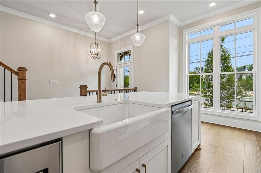 Furnished interior view inside a new home in Byers Park, Alpharetta (Image 11).