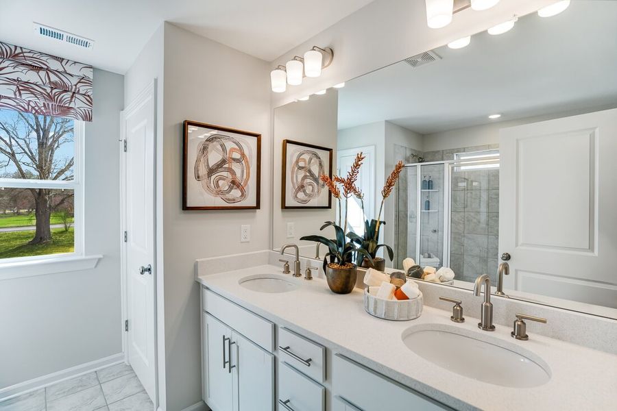 Representative furnished interior of a home built from the Charleston by Taylor Morrison in Silverstone Terraces, Knightdale (Image 10).