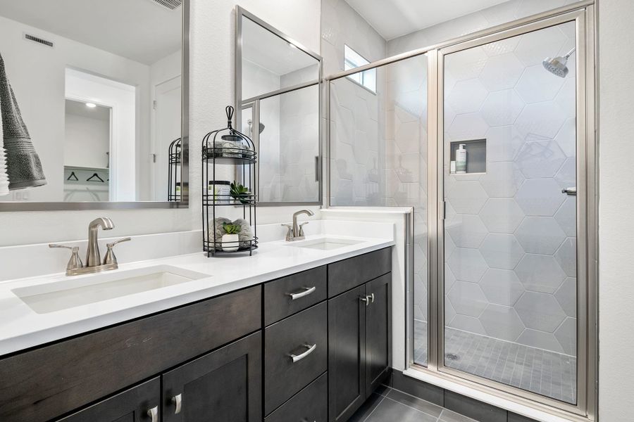 Furnished interior view inside a new home in Sugar Mill Village, Longmont (Image 23). Furnished interior view inside a new home in Sugar Mill Village, Longmont (Image 23).